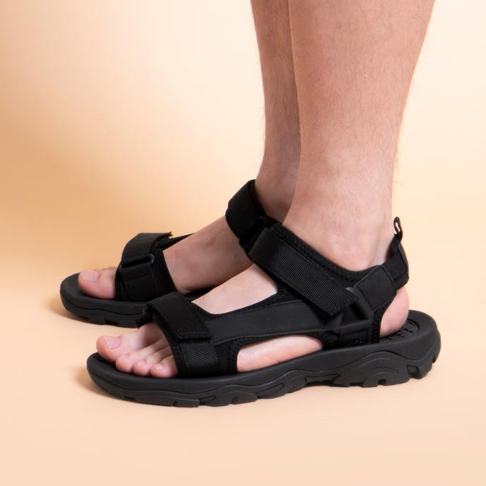 totes® Mens Walking Sandal Black Extra Image 6